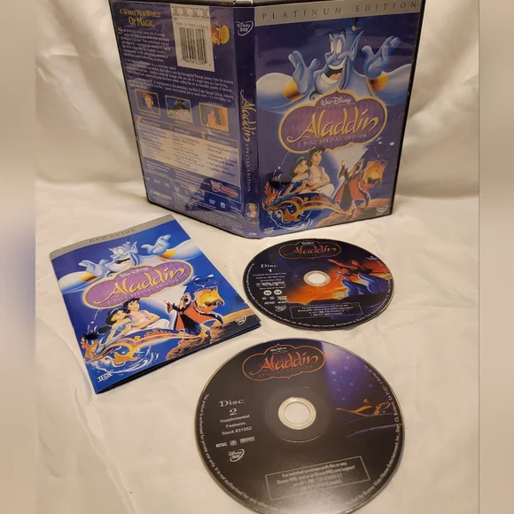 Disney | Media | Vintage 204 Aladdin Walt Disney Platinum Edition  